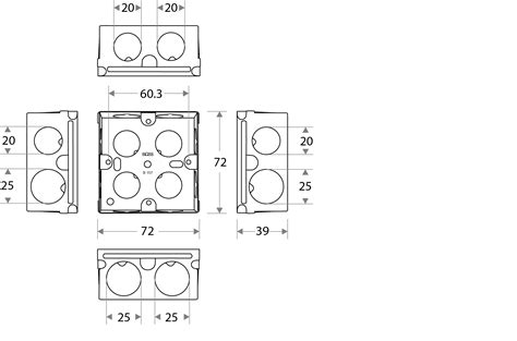 what is the size of a single gang electrical box|single gang box dimensions standard.